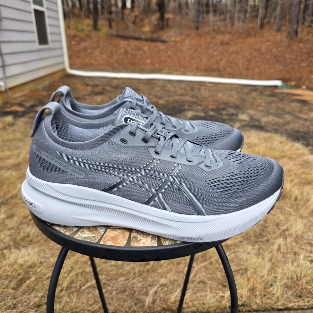 Asics Men's Athletic Running Shoes Gray and White